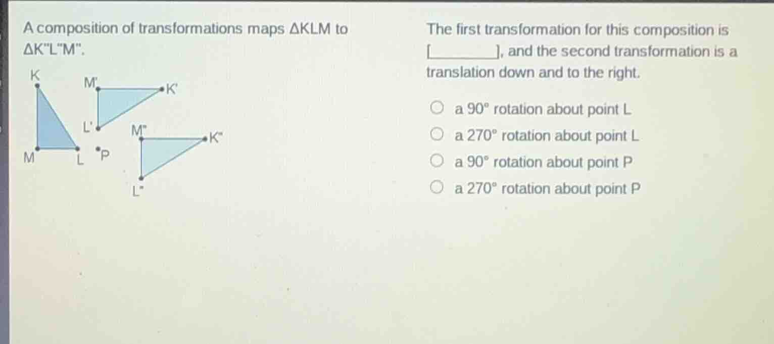 a composition of transformations maps δklm to δk\l\m\. the first transf…