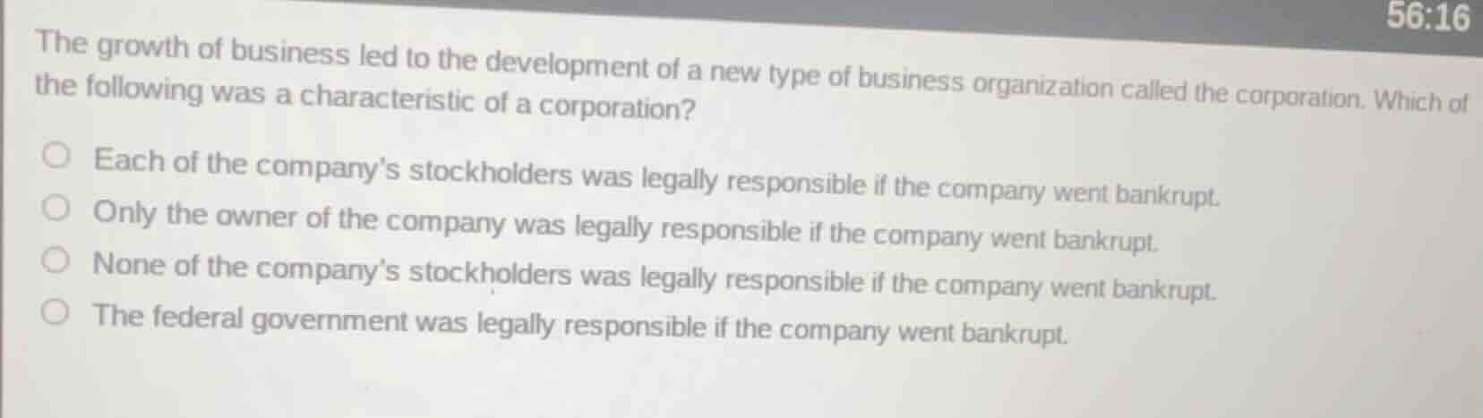 the growth of business led to the development of a new type of business…