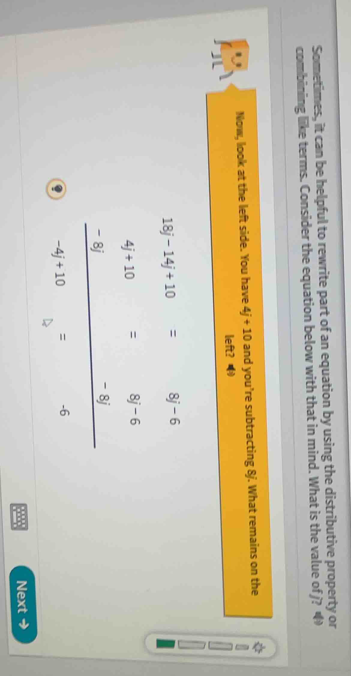 sometimes, it can be helpful to rewrite part of an equation by using th…