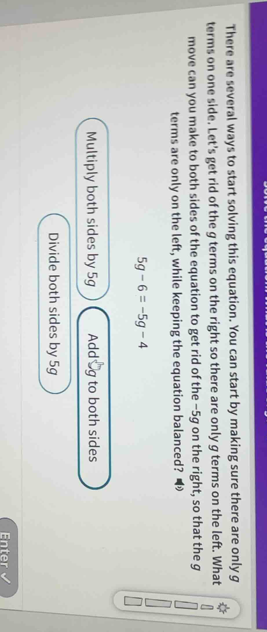 there are several ways to start solving this equation. you can start by…