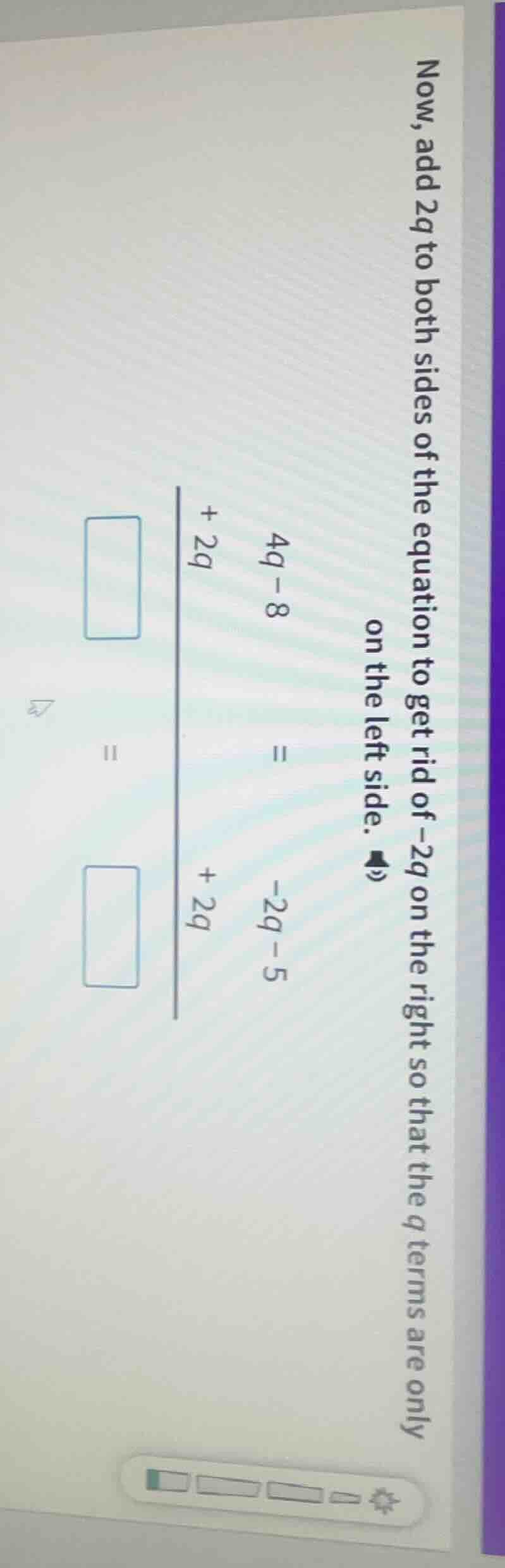 now, add 2d to both sides of the equation to get rid of -2d on the righ…