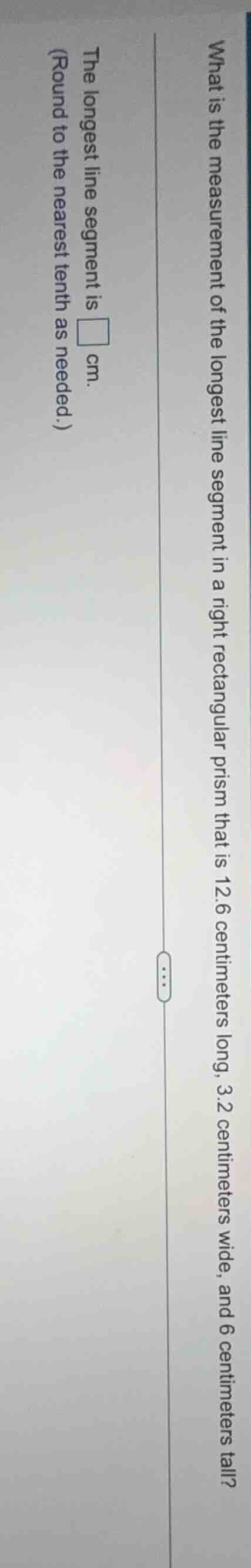 what is the measurement of the longest line segment in a right rectangu…