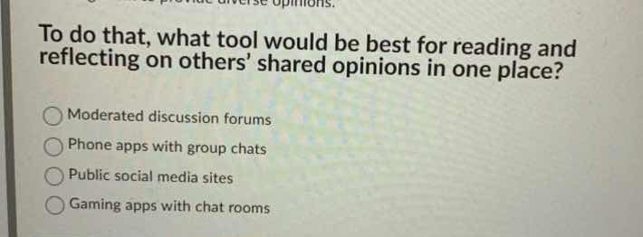 to do that, what tool would be best for reading and reflecting on other…