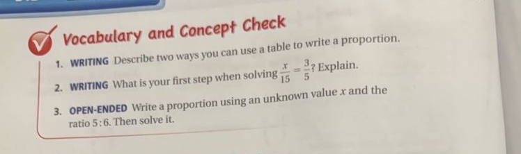 vocabulary and concept check 1. writing describe two ways you can use a…