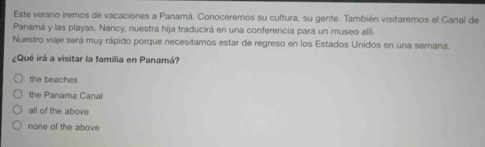 este verano iremos de vacaciones a panamá. conoceremos su cultura, su g…