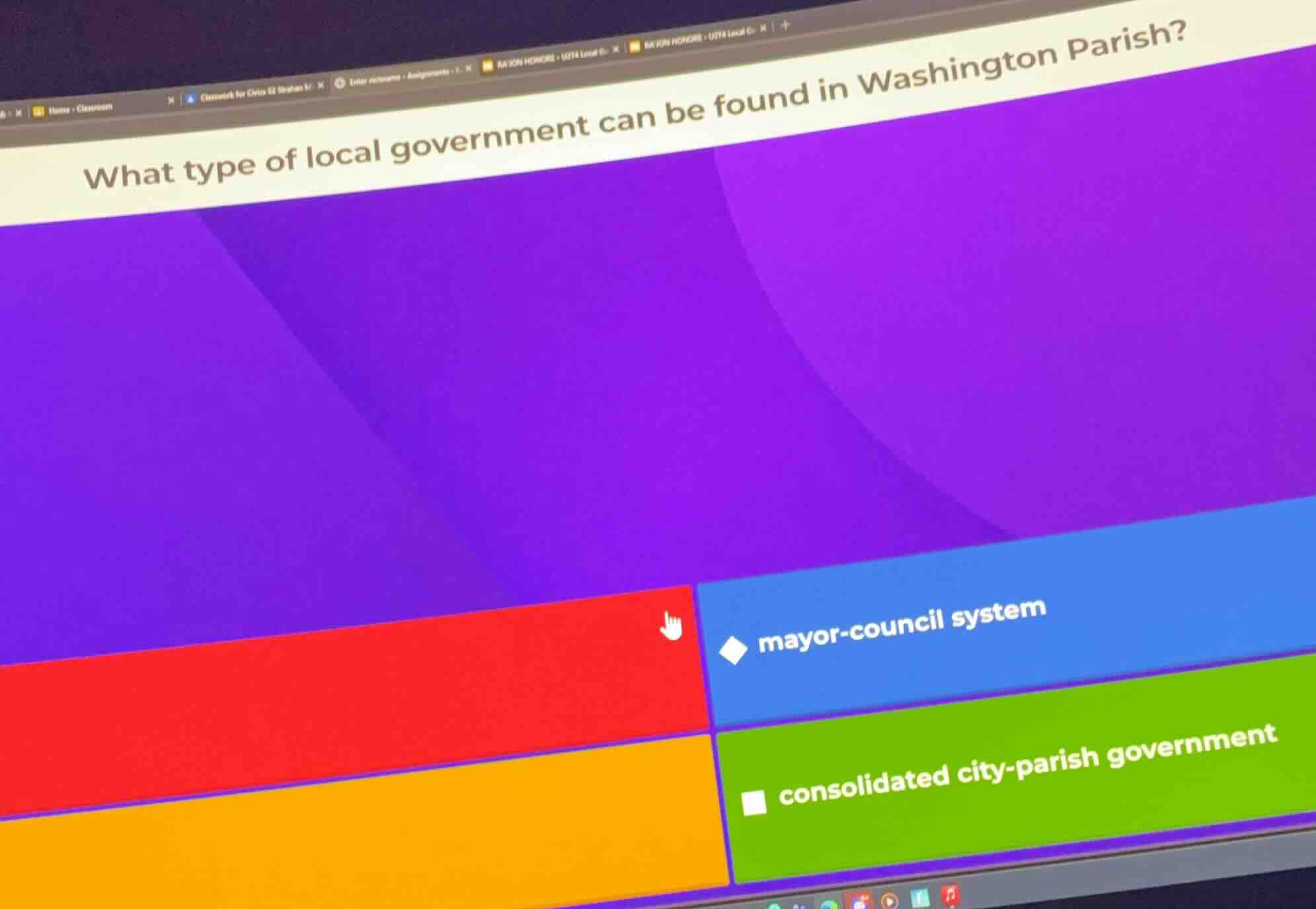 what type of local government can be found in washington parish? mayor …