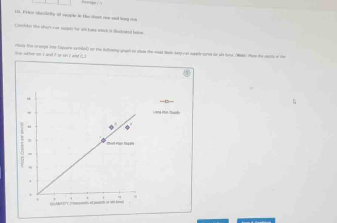 10. price elasticity of supply in the short run and long run consider t…