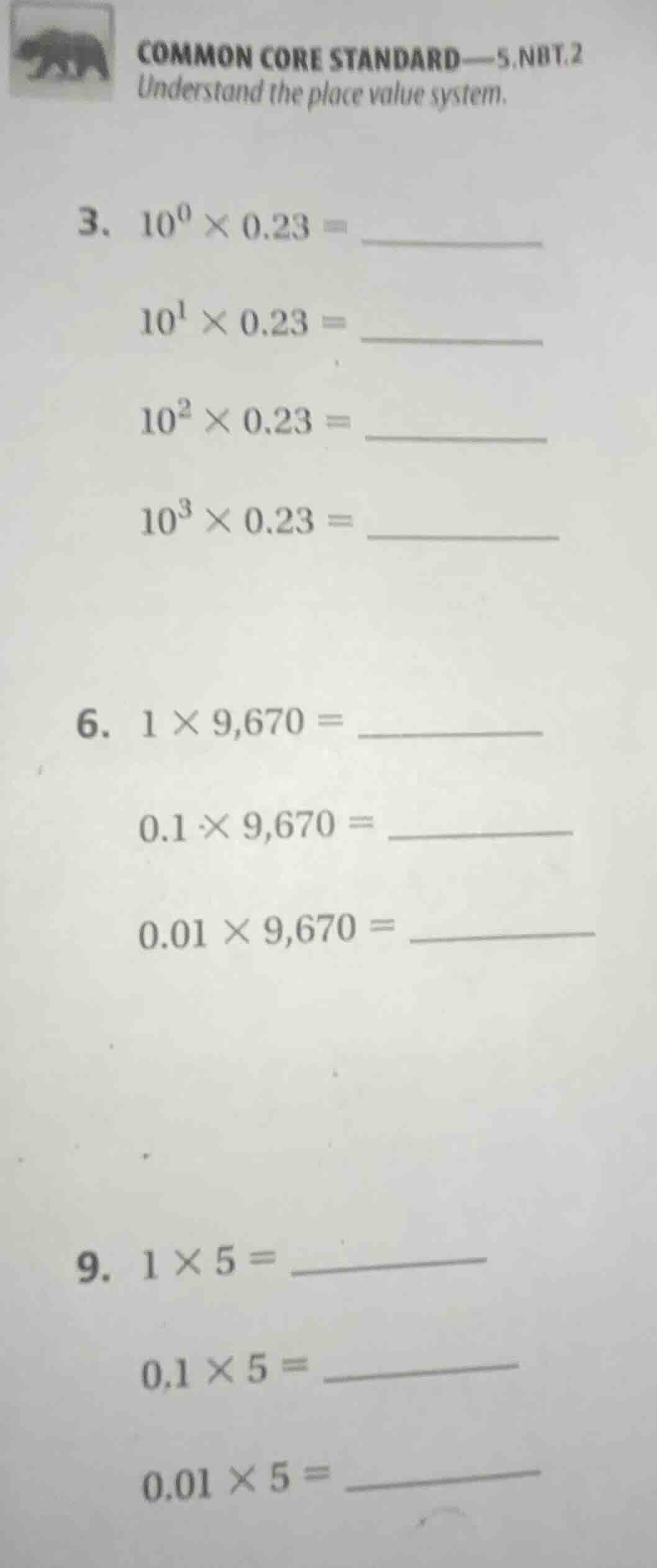 common core standard—5.nbt.2 understand the place value system. 3. $10^…