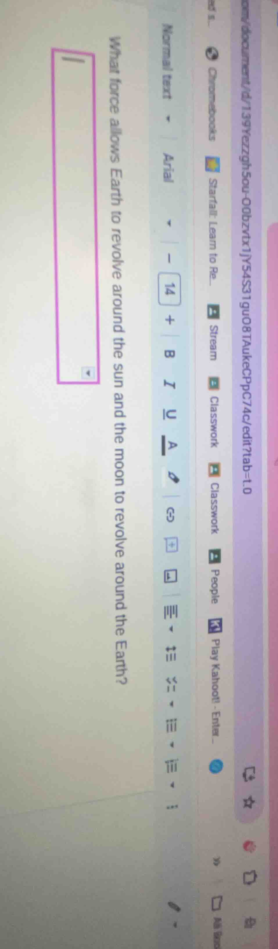 what force allows earth to revolve around the sun and the moon to revol…