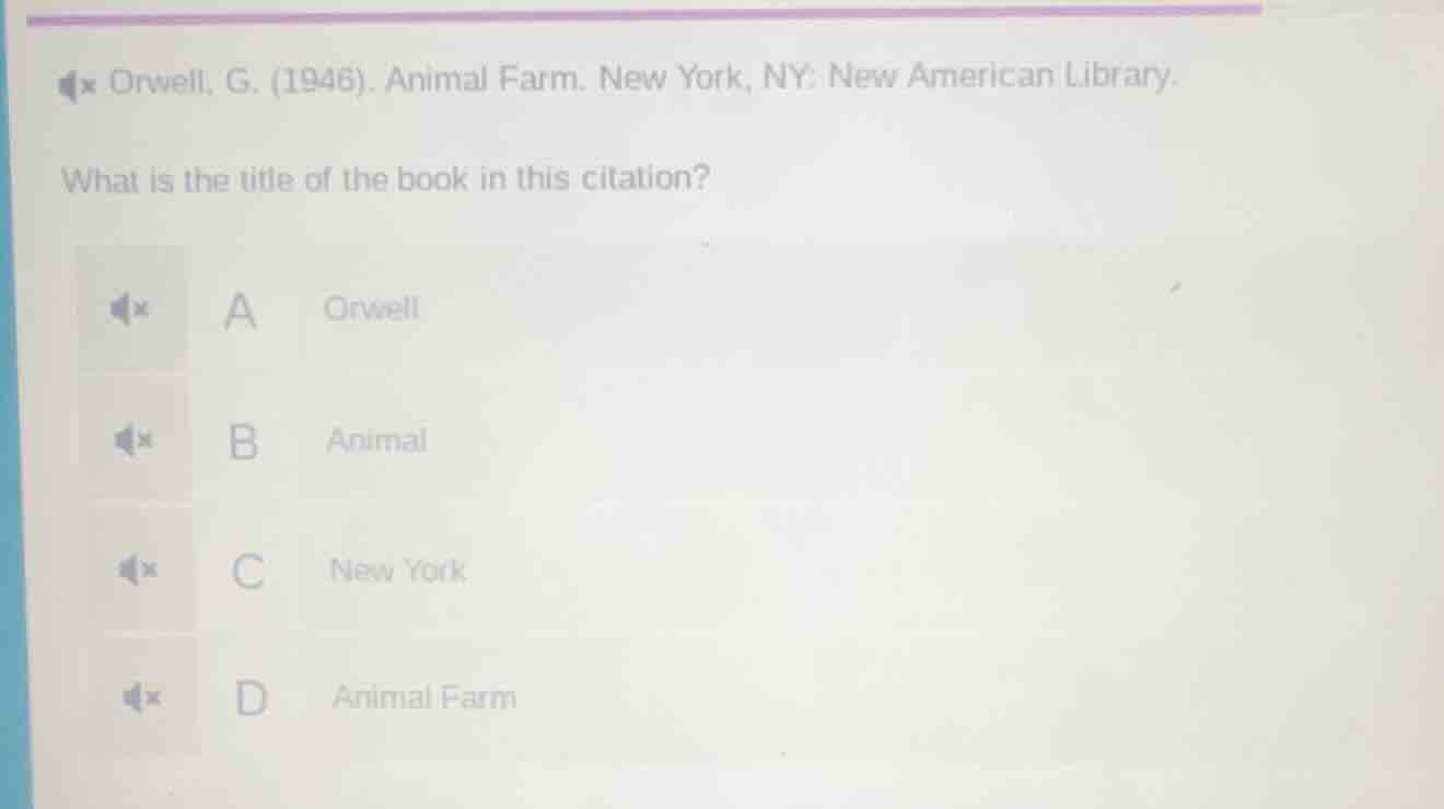 orwell, g. (1946). animal farm. new york, ny: new american library. wha…