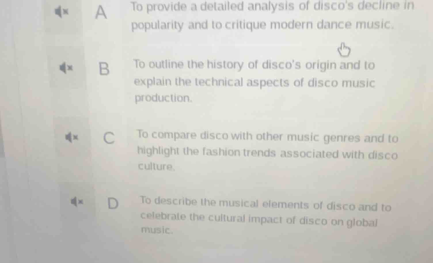 a to provide a detailed analysis of discos decline in popularity and to…