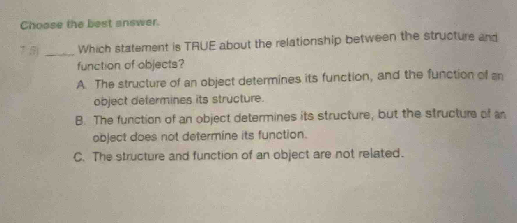 choose the best answer. 7. which statement is true about the relationsh…