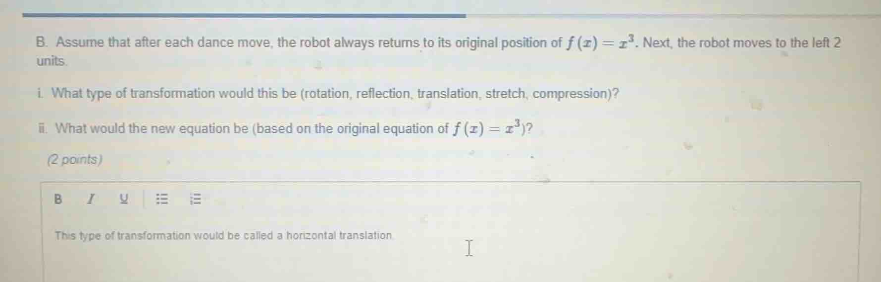 b. assume that after each dance move, the robot always returns to its o…