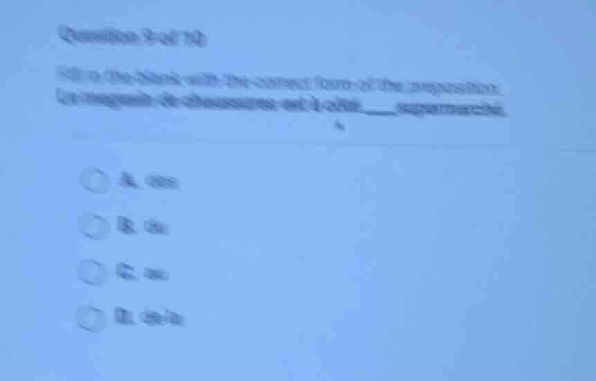question 9 of 10 fill in the blank with the correct form of the preposi…