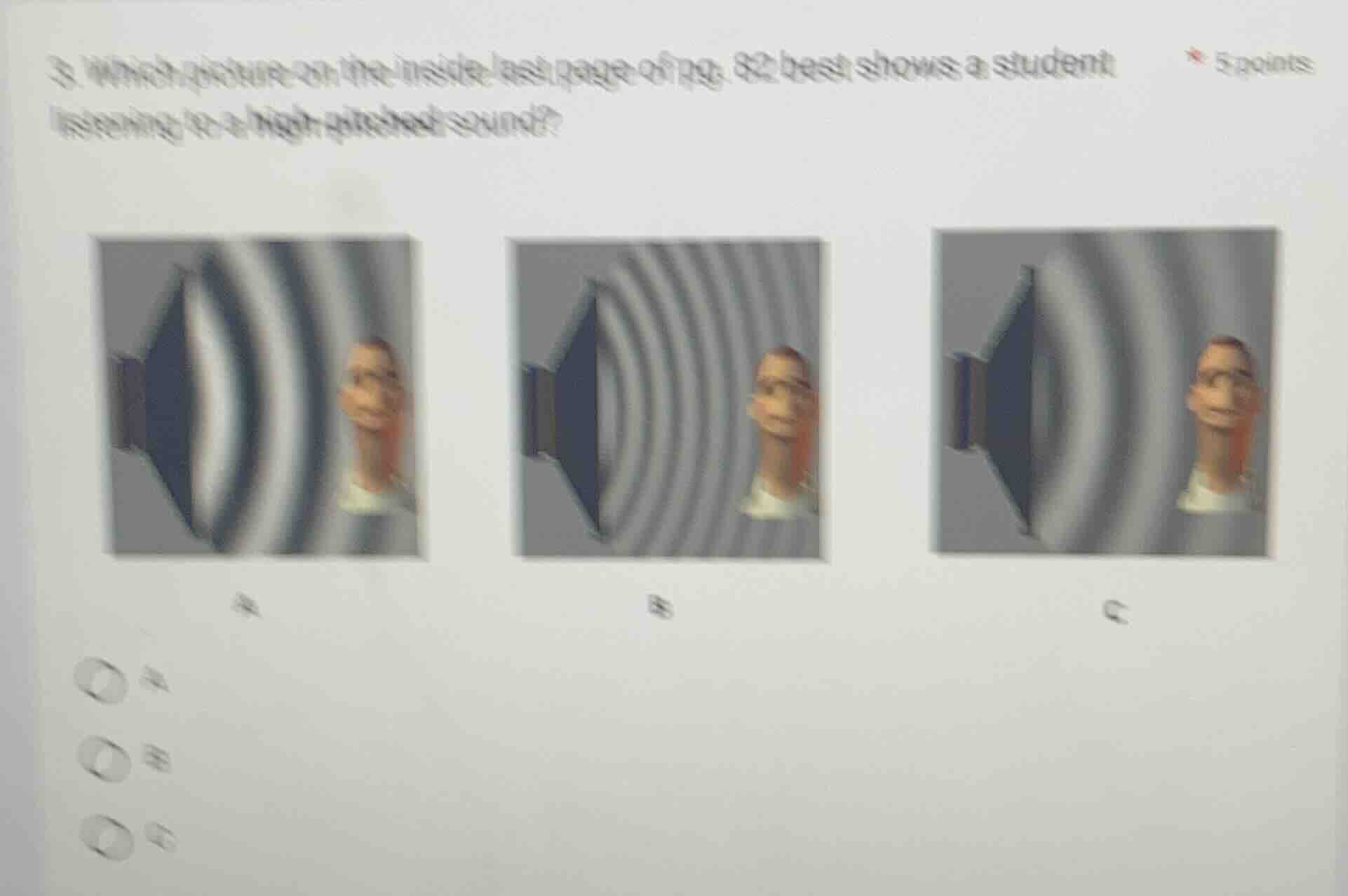 3. which picture on the inside test page of pg. 82 best shows a student…