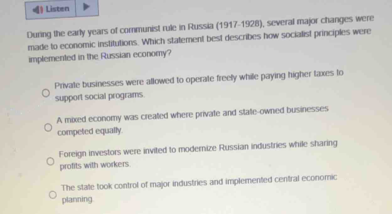 during the early years of communist rule in russia (1917 - 1928), sever…