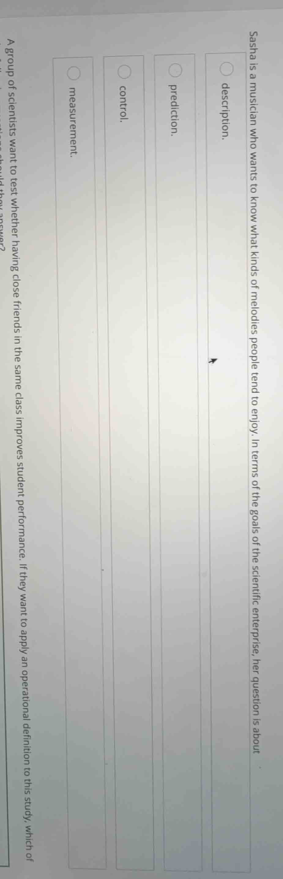 sasha is a musician who wants to know what kinds of melodies people ten…