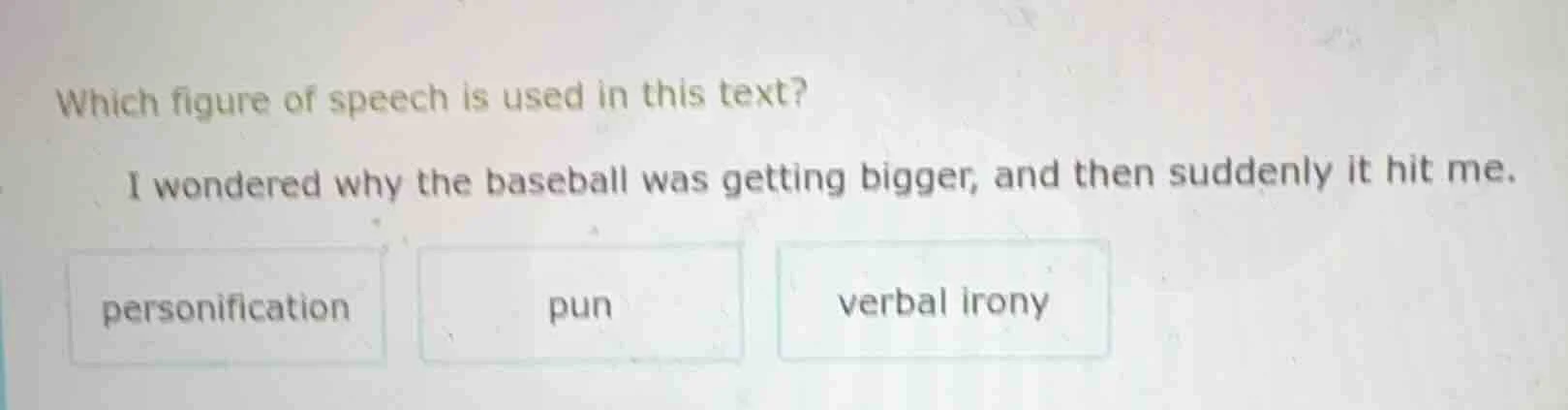 which figure of speech is used in this text? i wondered why the basebal…