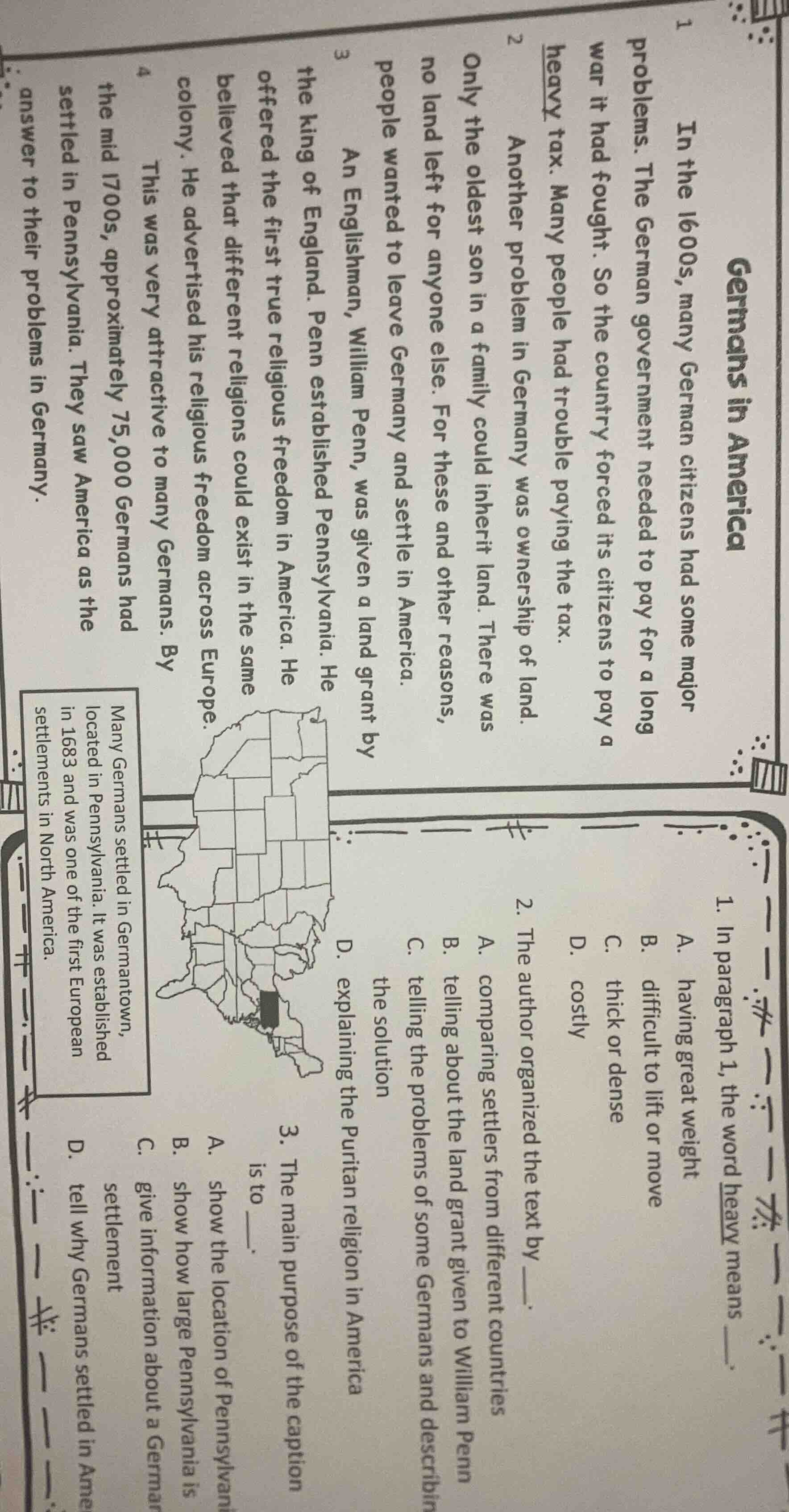 germans in america 1 in the 1600s, many german citizens had some major …