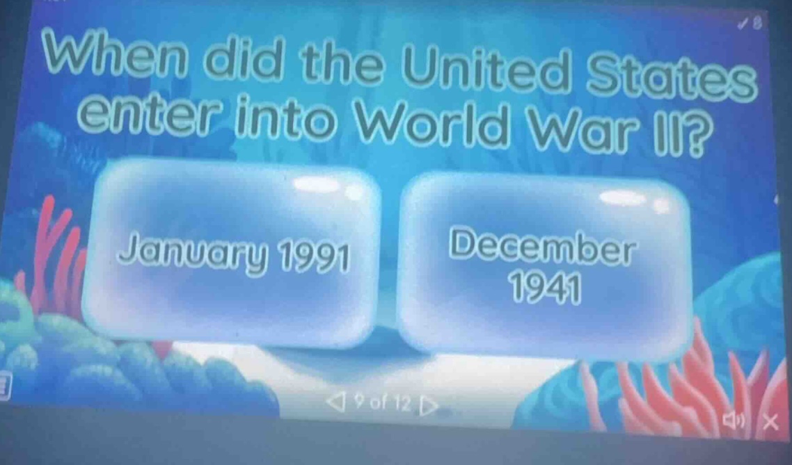 when did the united states enter into world war ii? january 1991 decemb…