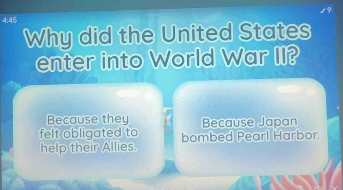 why did the united states enter into world war ii? because they felt ob…