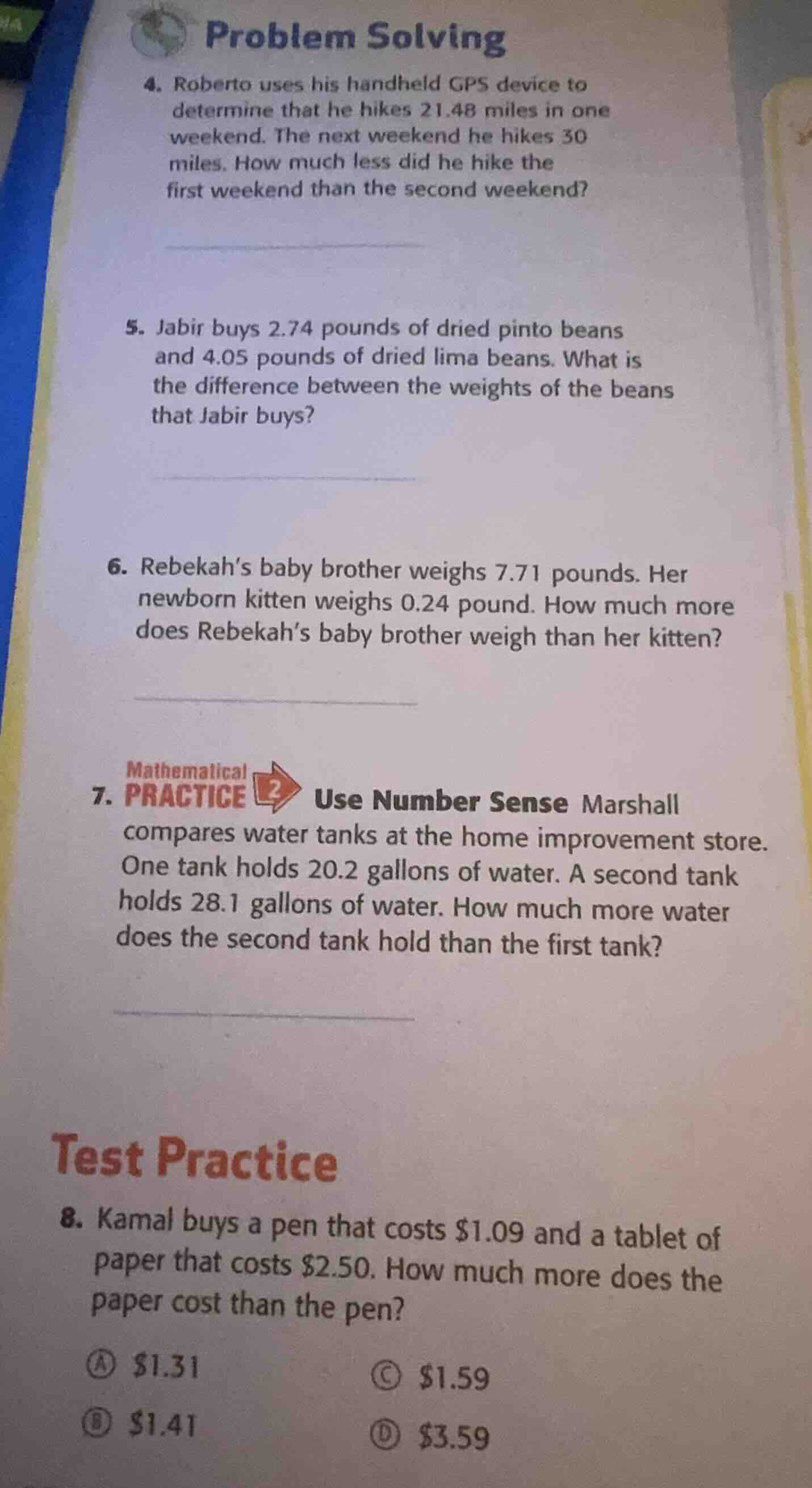 problem solving 4. roberto uses his handheld gps device to determine th…