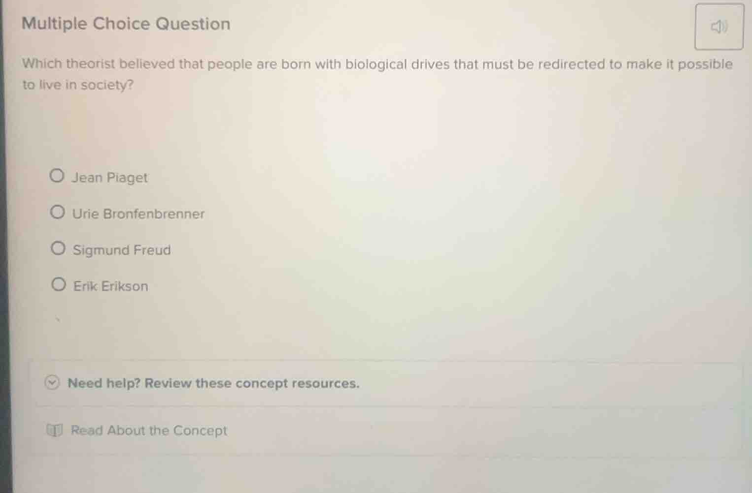 multiple choice question which theorist believed that people are born w…