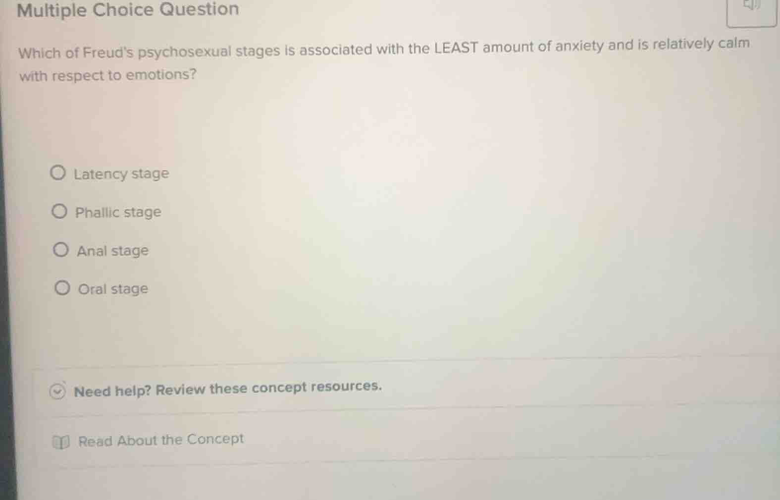 multiple choice question which of freuds psychosexual stages is associa…