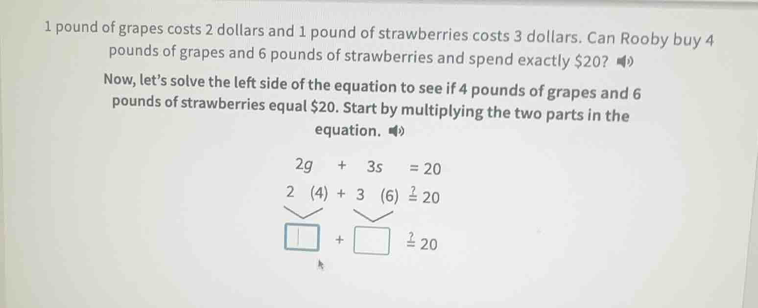 1 pound of grapes costs 2 dollars and 1 pound of strawberries costs 3 d…