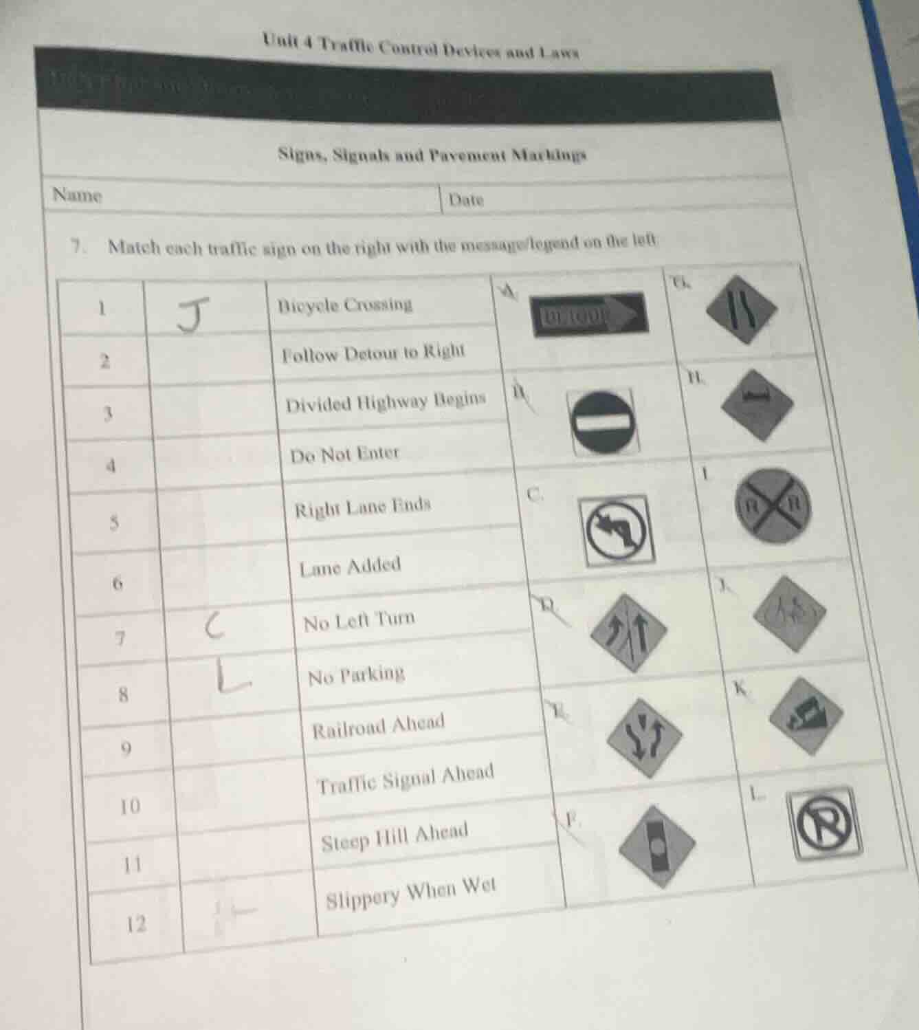 unit 4 traffic control devices and laws signs, signals and pavement mar…