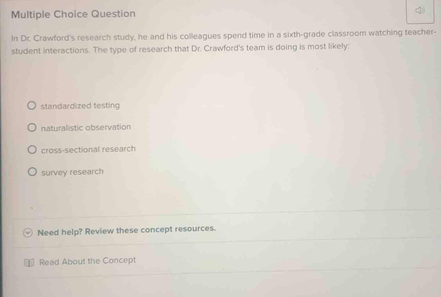 multiple choice question in dr. crawford’s research study, he and his c…