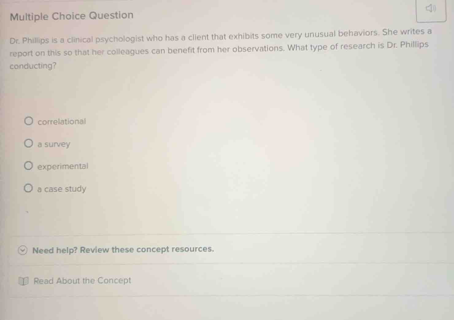 multiple choice question dr. phillips is a clinical psychologist who ha…