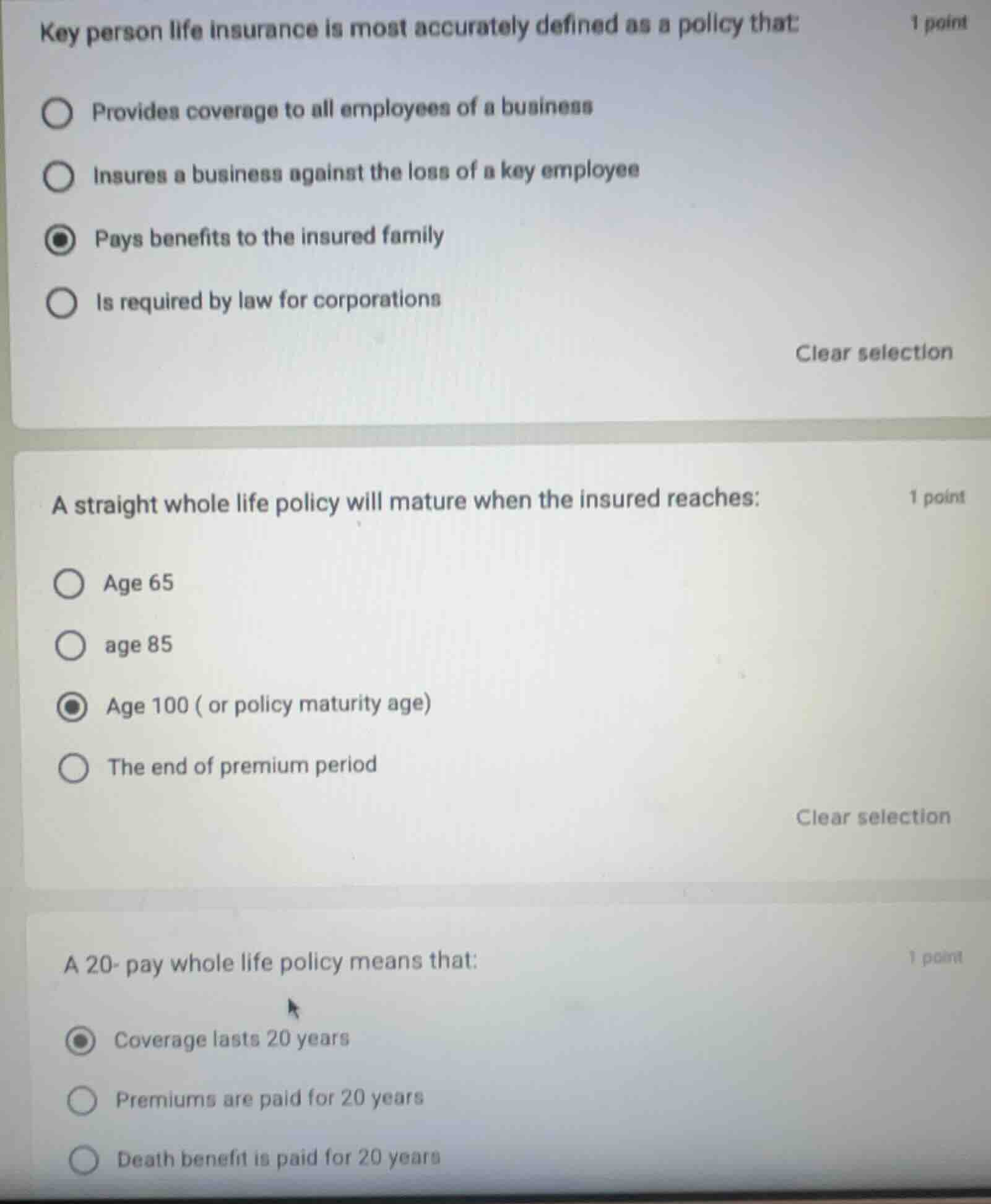 key person life insurance is most accurately defined as a policy that: …