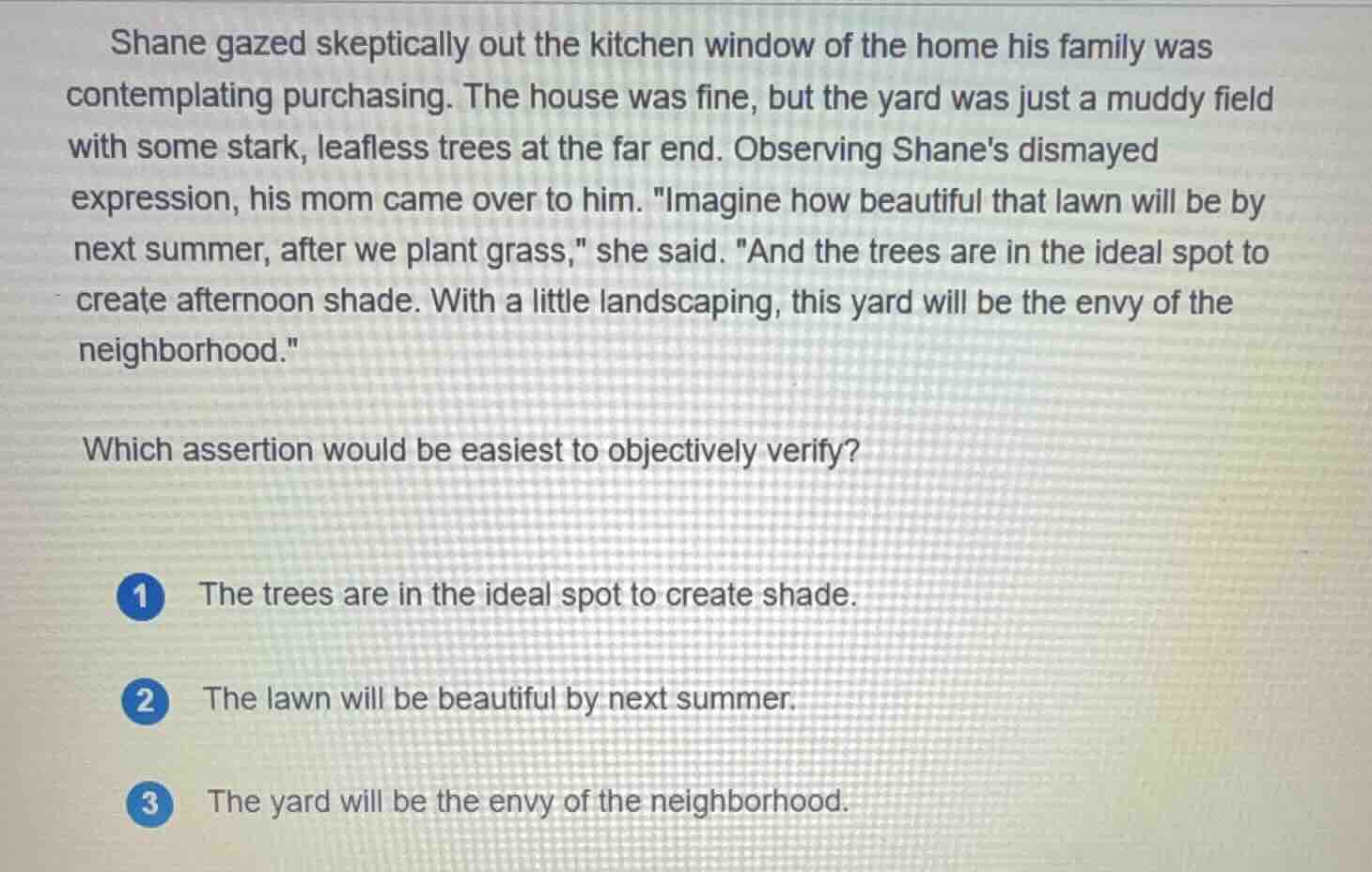 shane gazed skeptically out the kitchen window of the home his family w…