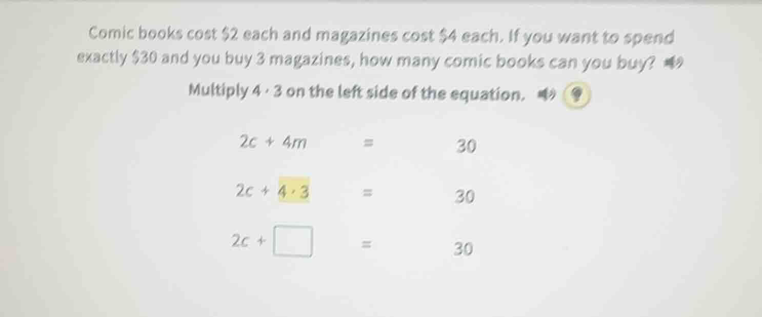 comic books cost $2 each and magazines cost $4 each. if you want to spe…