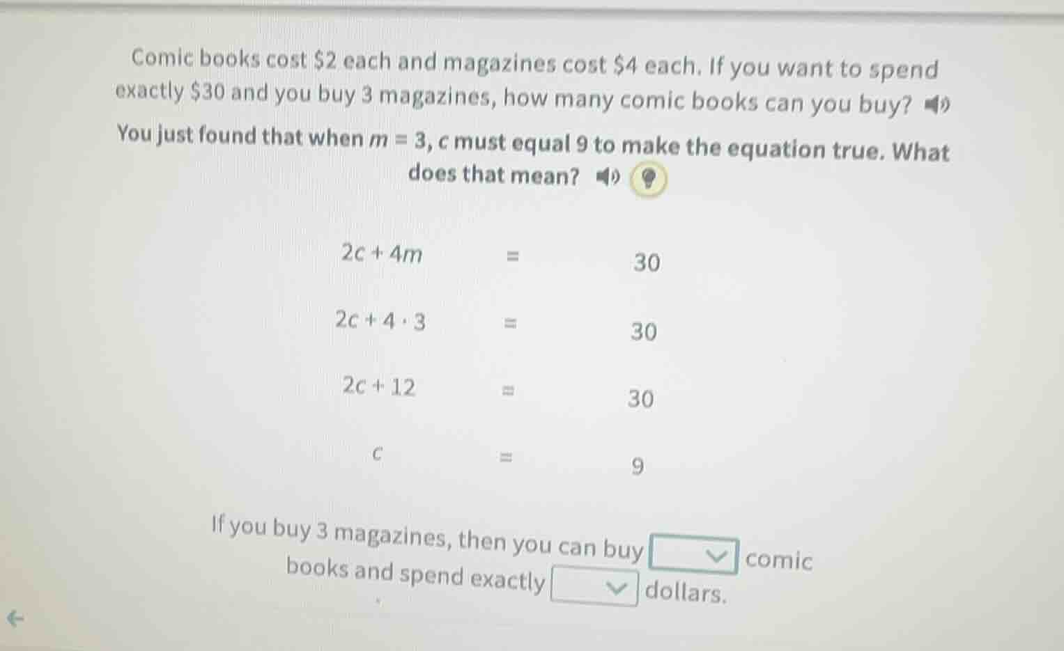 comic books cost $2 each and magazines cost $4 each. if you want to spe…