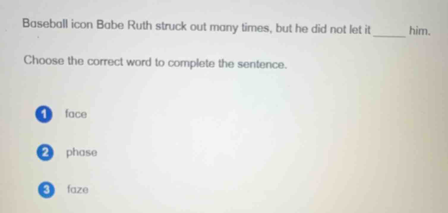 baseball icon babe ruth struck out many times, but he did not let it __…