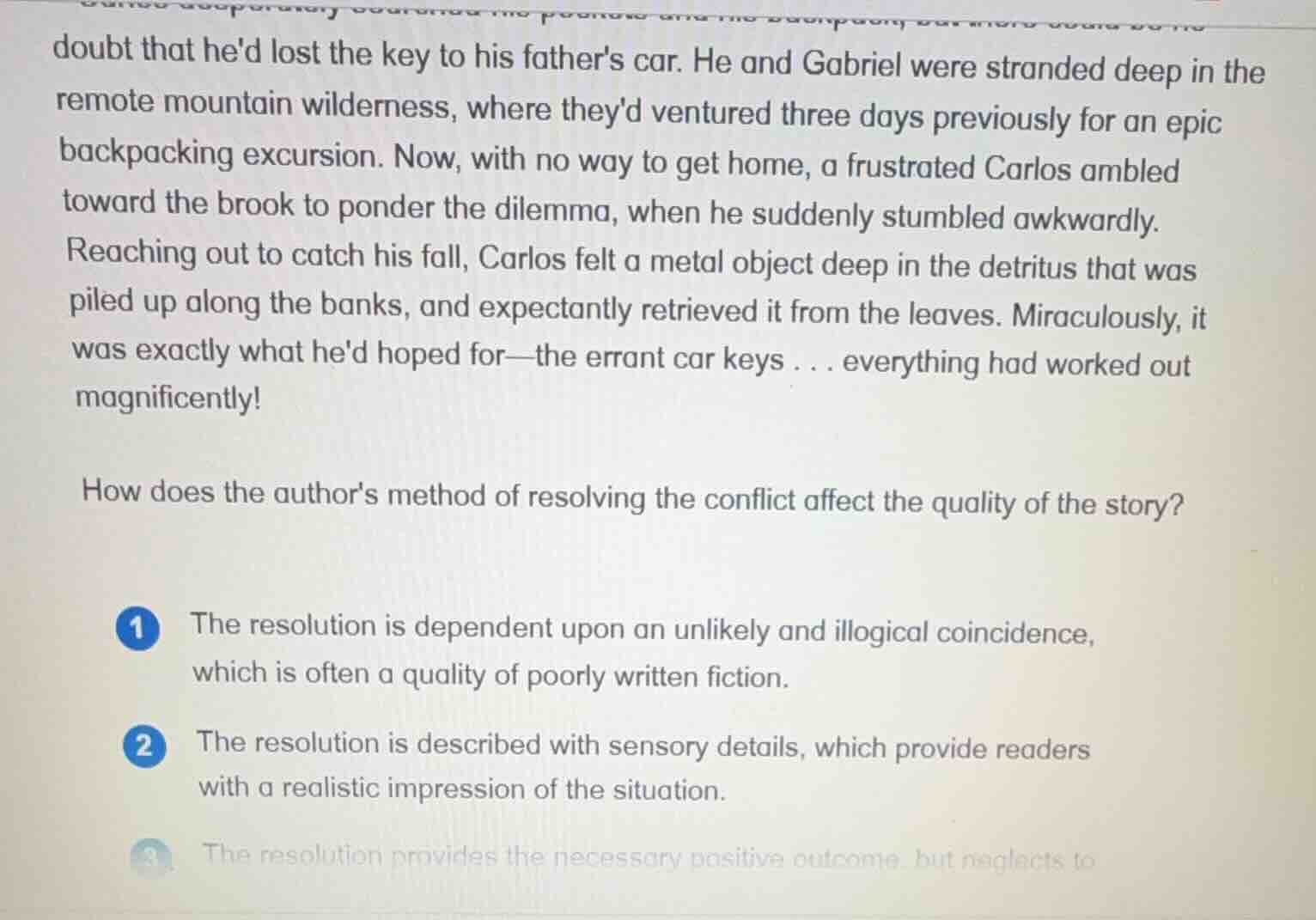 doubt that hed lost the key to his fathers car. he and gabriel were str…