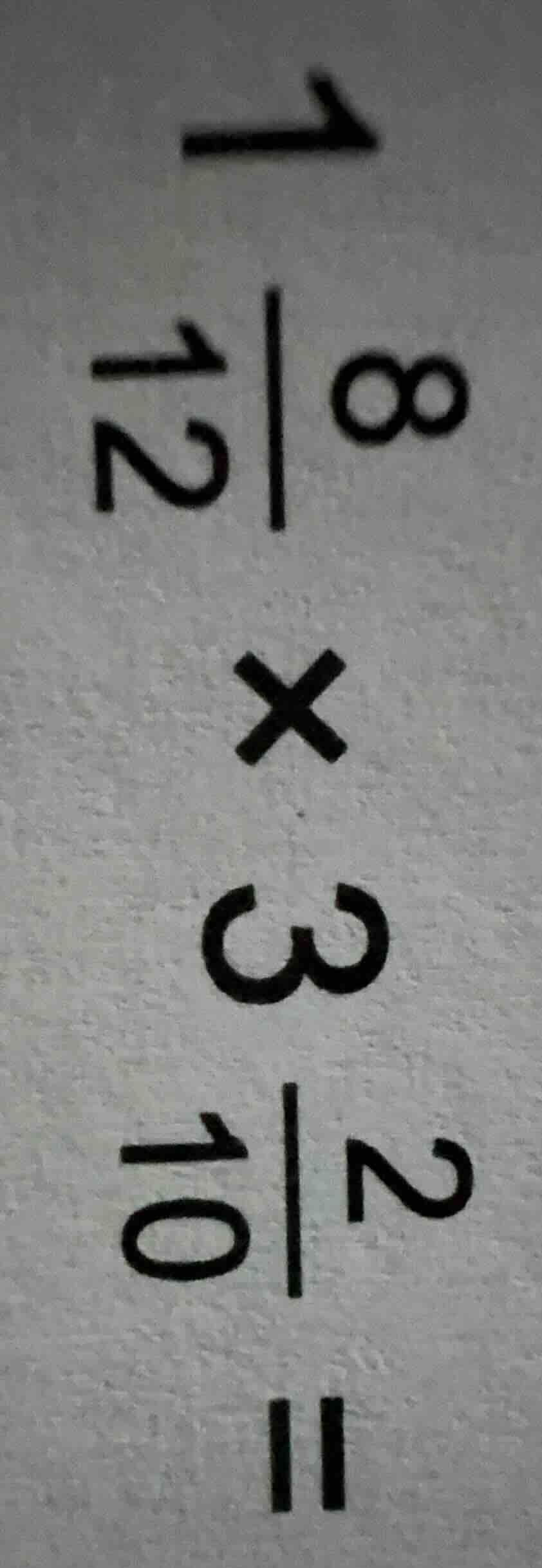calculate \\(\\frac{8}{12} \\times \\frac{3}{2}\\)