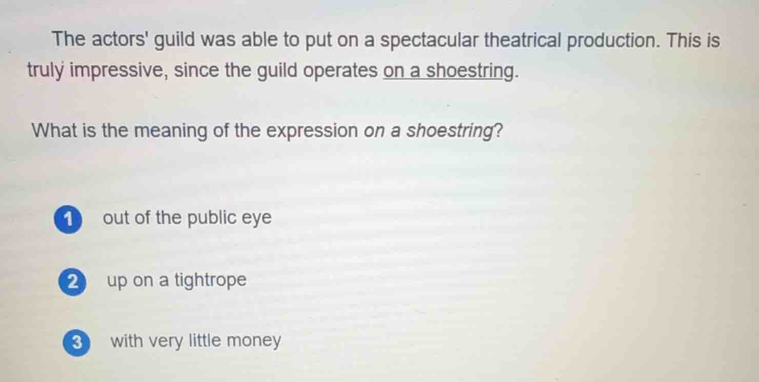 the actors guild was able to put on a spectacular theatrical production…