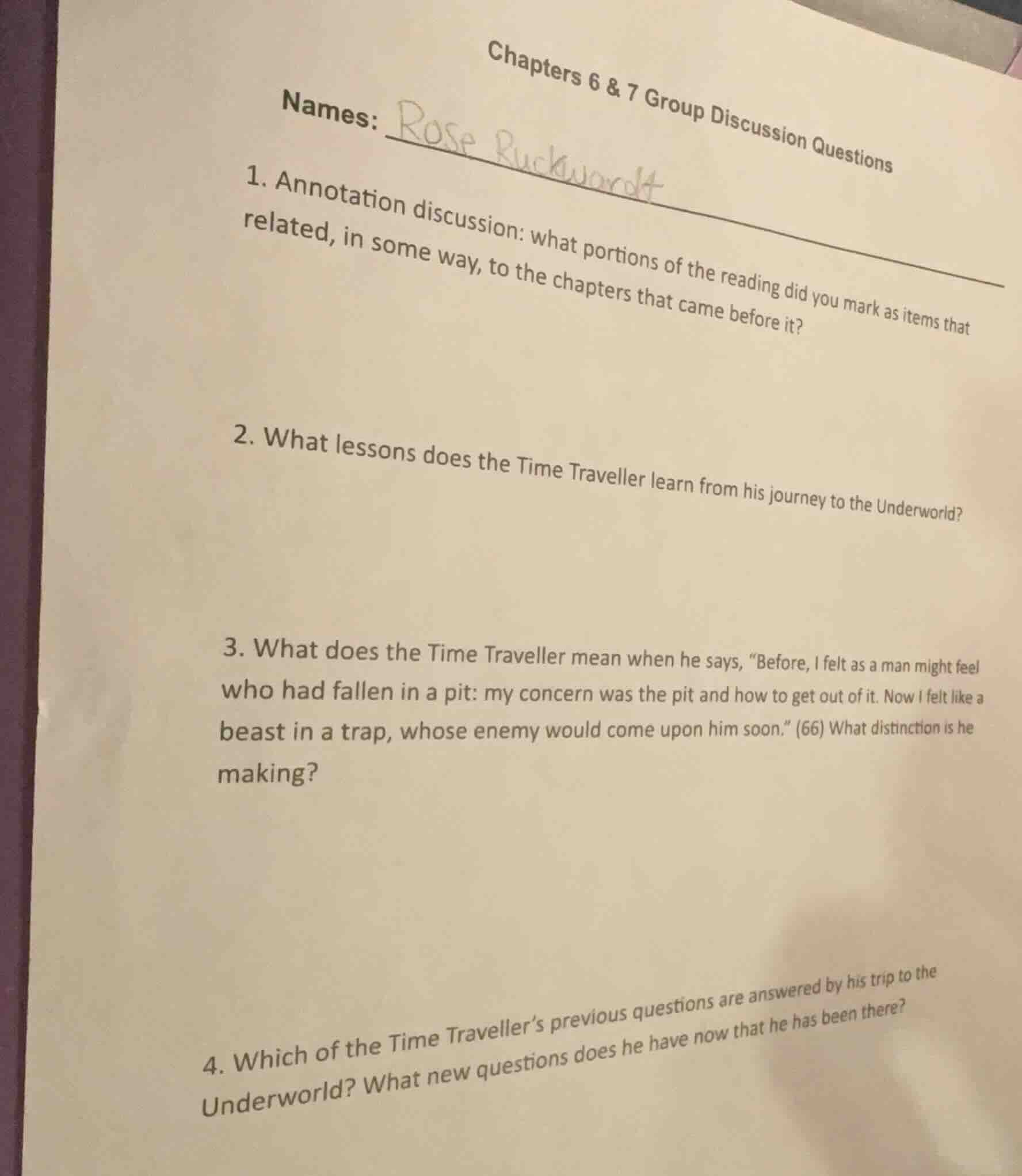 chapters 6 & 7 group discussion questions names: rose ruckwardt 1. anno…