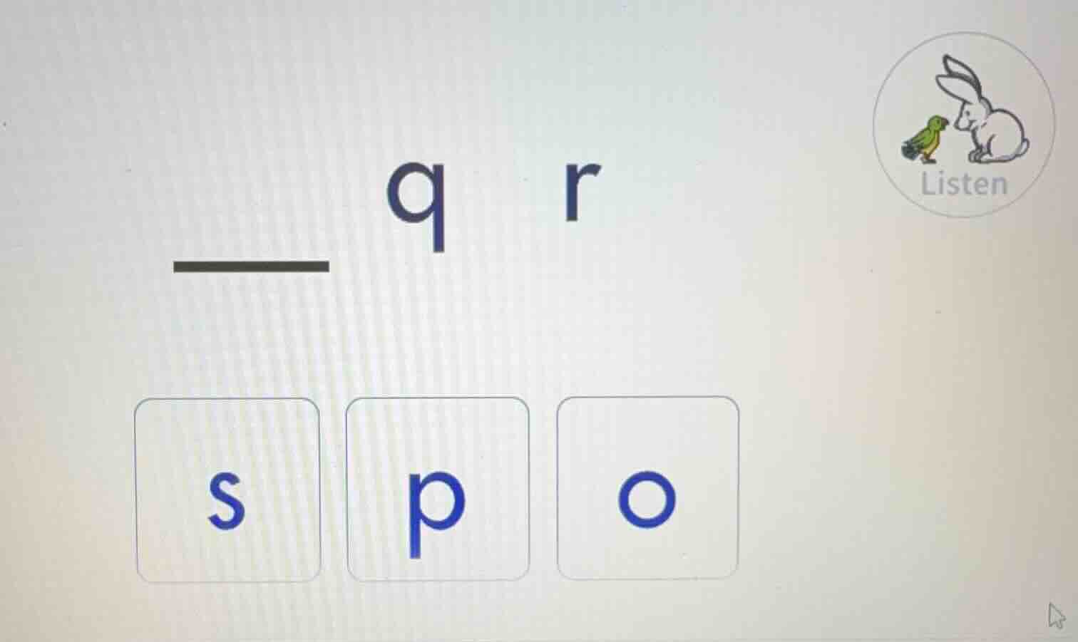 q r listen s p o
