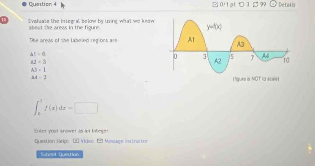 question 4 evaluate the integral below by using what we know about the …
