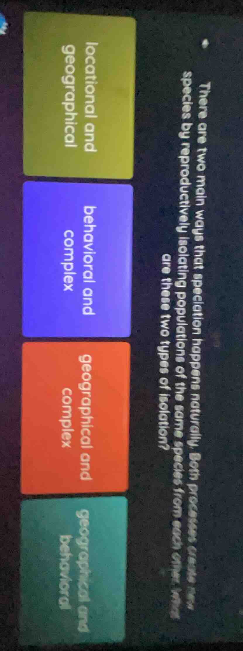 there are two main ways that speciation happens naturally. both process…