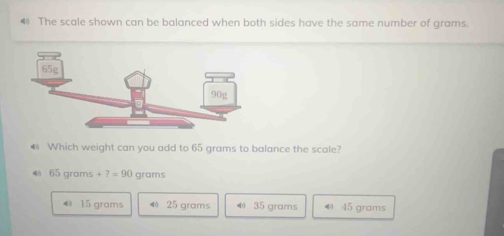 the scale shown can be balanced when both sides have the same number of…