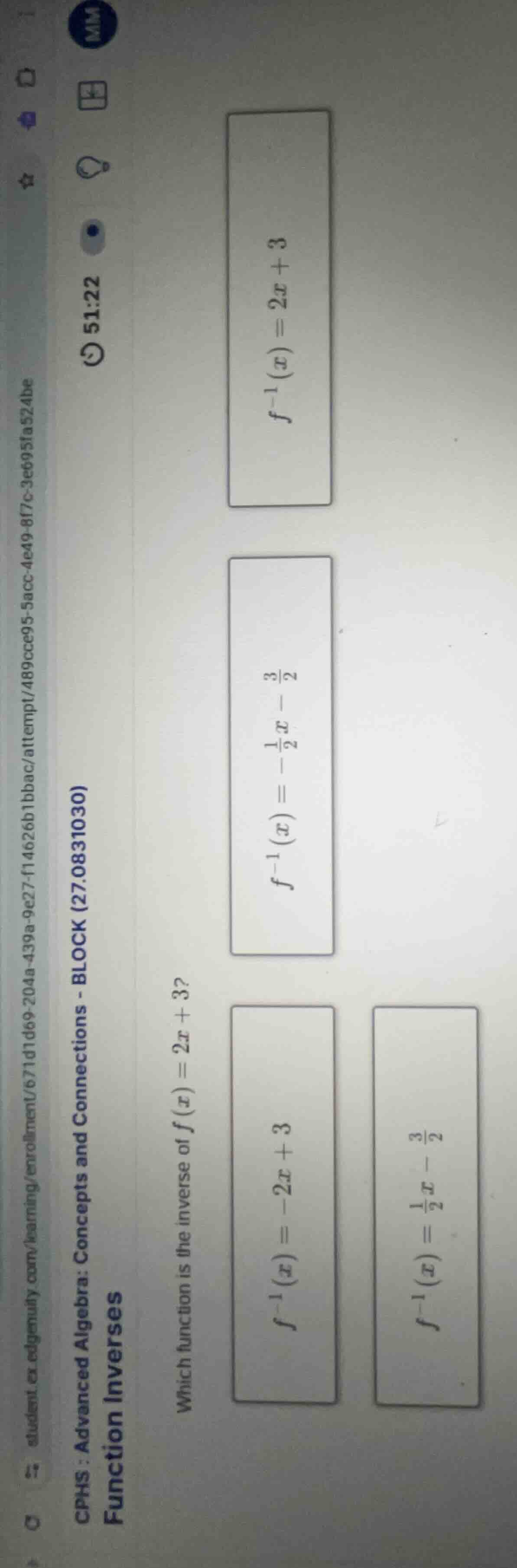 cphs: advanced algebra: concepts and connections - block (27.0831030) f…