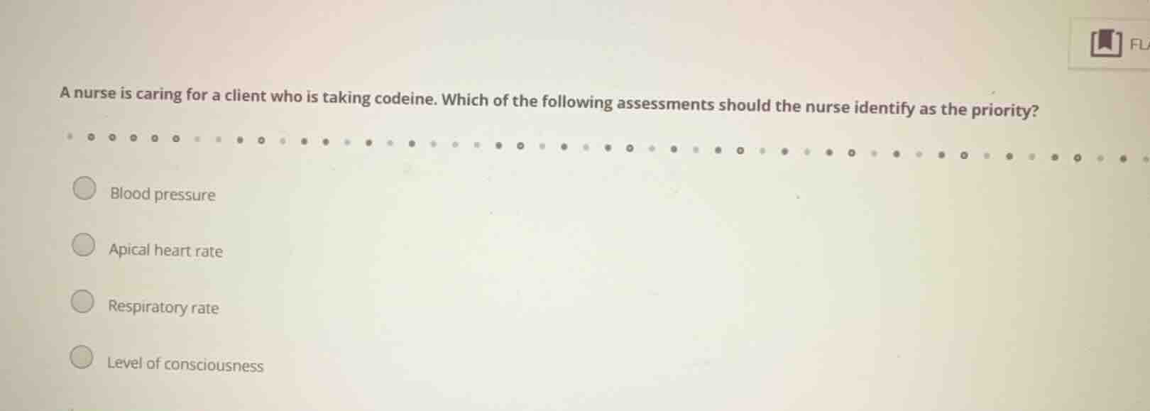 a nurse is caring for a client who is taking codeine. which of the foll…