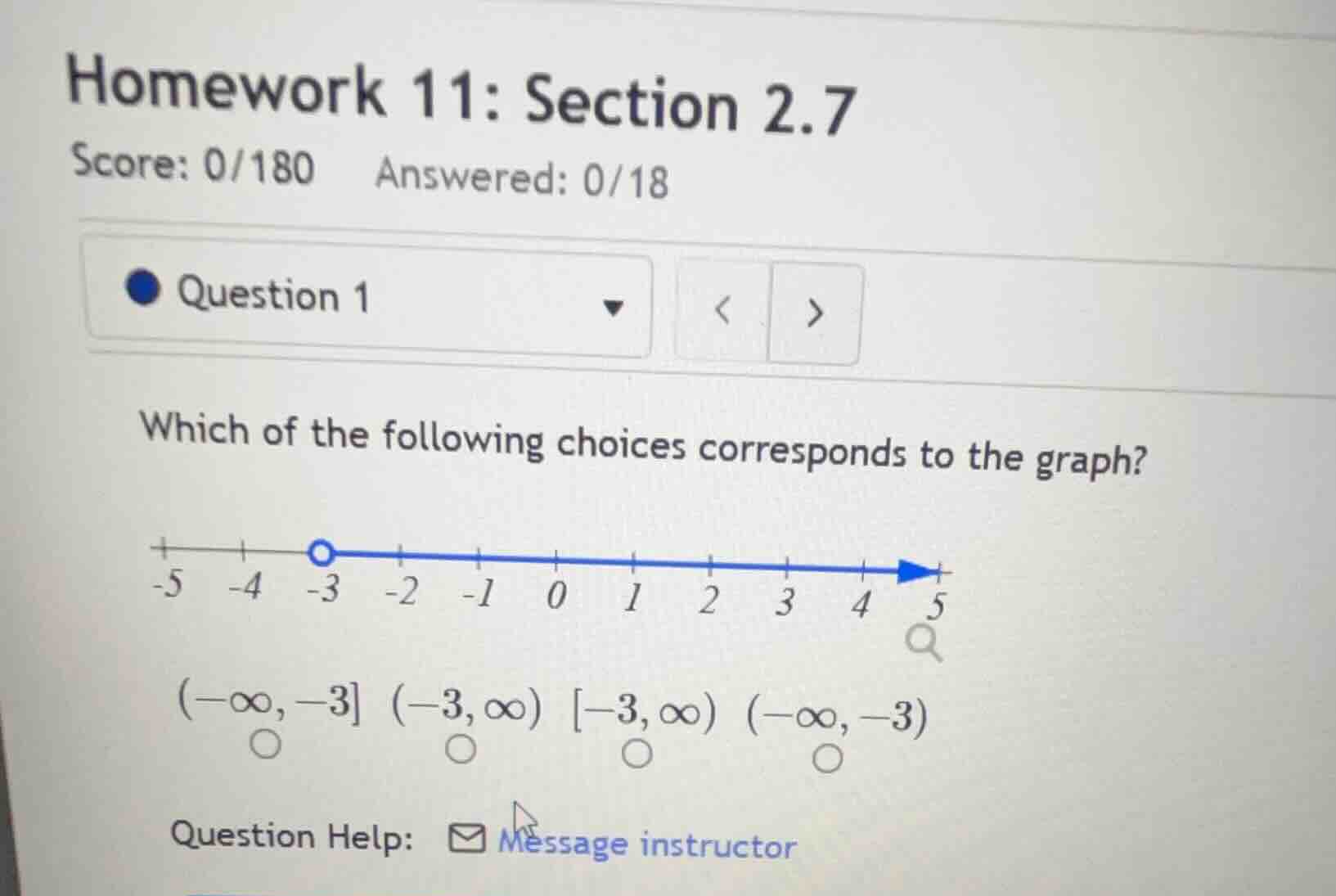 homework 11: section 2.7 score: 0/180 answered: 0/18 question 1 which o…