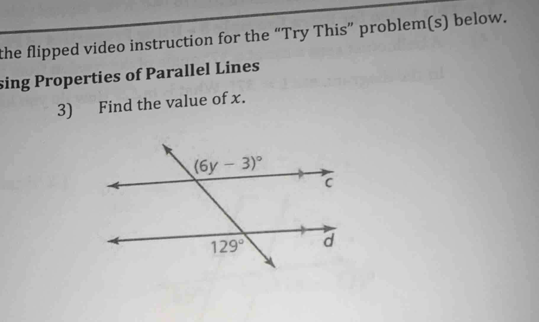 the flipped video instruction for the \try this\ problem(s) below. sing…