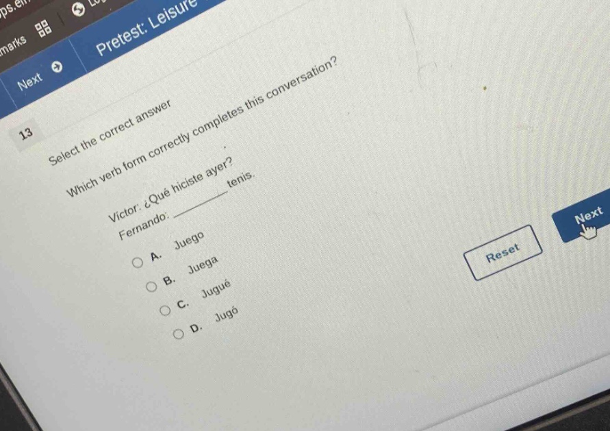 13 select the correct answer which verb form correctly completes this c…